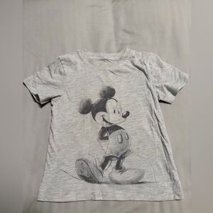 Disney Light Gray Mickey Mouse Kids Tee
